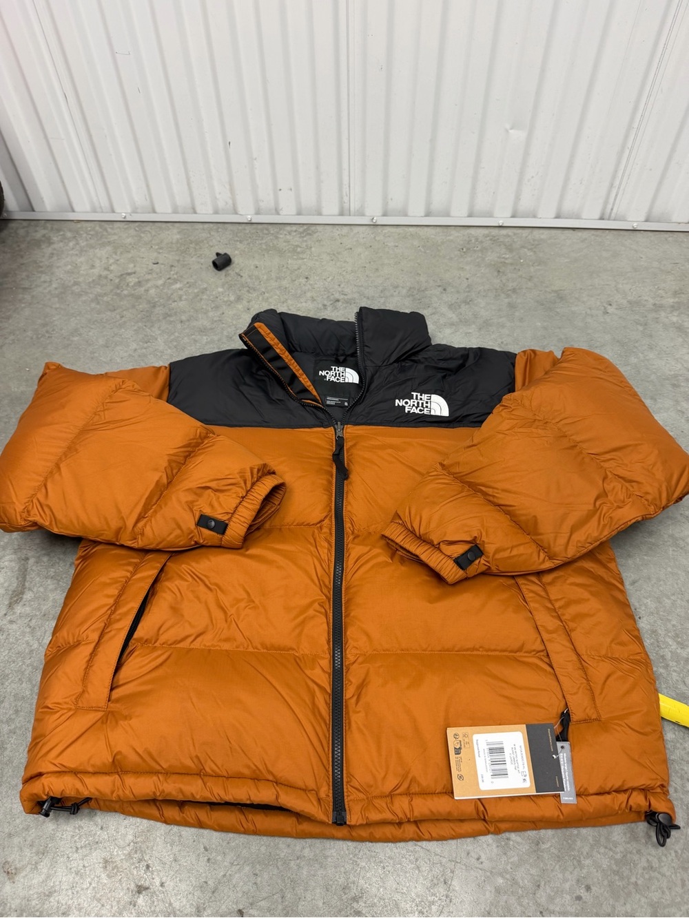 The North Face Men’s Rust Orange and Black Puffer Jacket XL